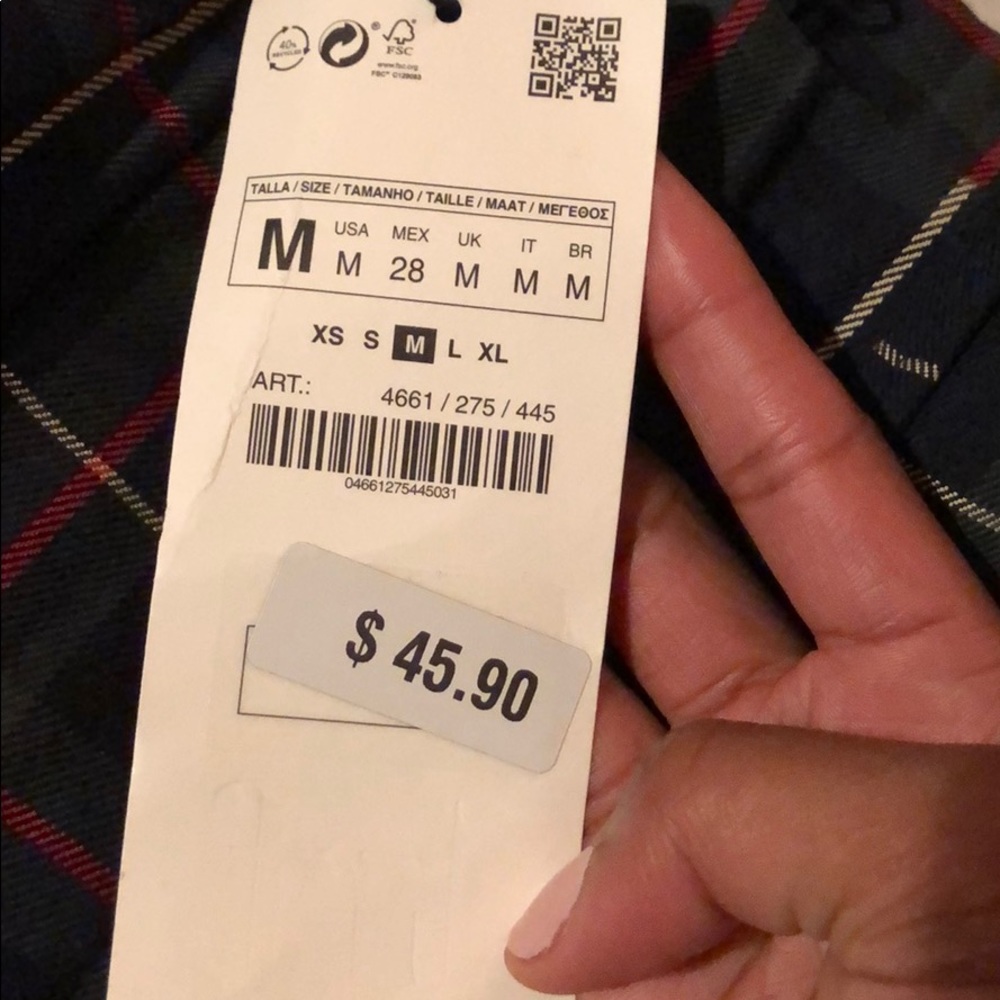 Zara Plaid Pants